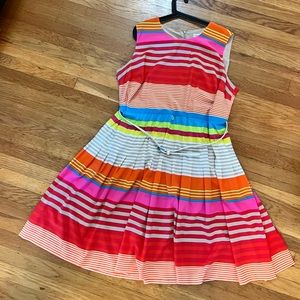 Bright Spring Calvin Klein Dress EUC recently dry cleaned with white belt